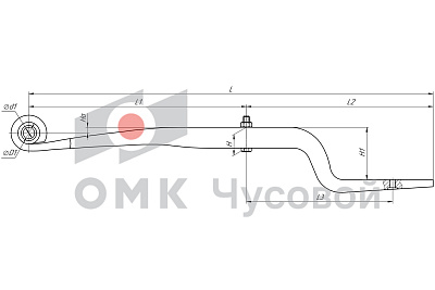 Полурессора для Schmitz, аналог 014896